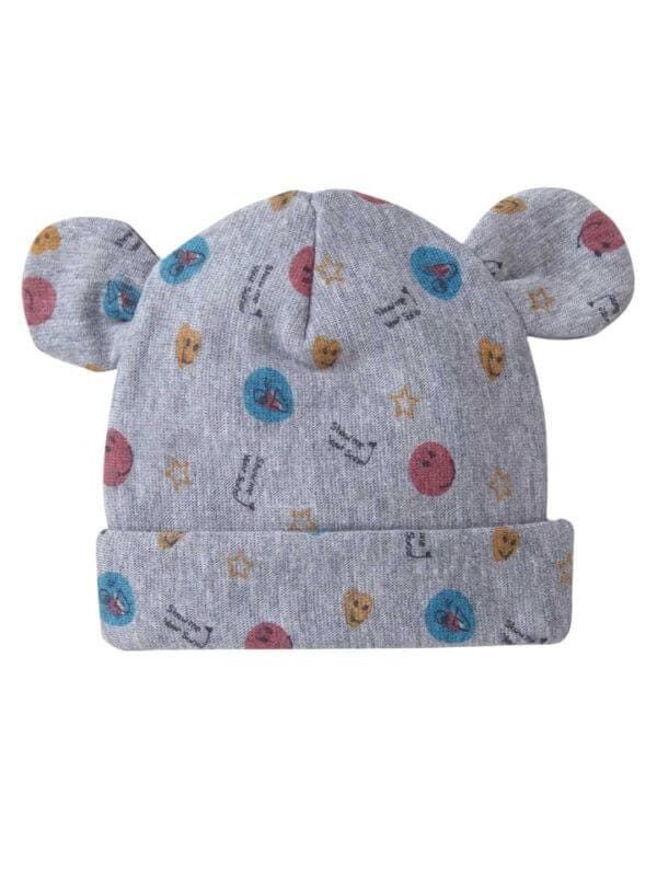 Baby caps for Newborn Fancy knitted Beanies Kids Multicolor Ear Bear Hat for Infants 0 - 6 Months baby - Image 4