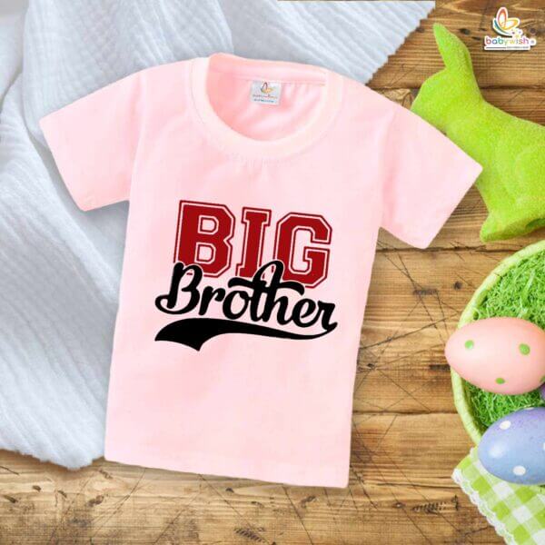 Big Brother T-Shirt – Brother & Sister Matching Family T-Shirt – Cute "Big Brother" Tee for Boys – Baby & Toddler Clothing – Babywish - Image 3
