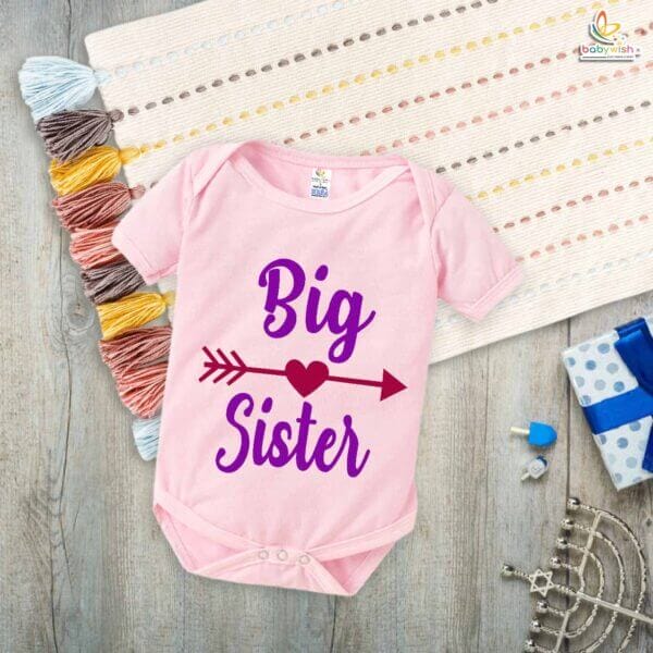 Brother-Sister Matching Rompers | Big Sister Baby Bodysuit | Cute Sibling Outfit Set for Babies & Toddlers | Brother-Sister Clothes | Babywish - Image 4