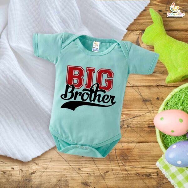 Big Brother Romper – Brother & Sister Matching Bodysuits – Cute Newborn Baby Clothes for Big Brother and Little Sister – Soft Cotton Baby Outfit – Babywish - Image 2