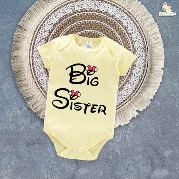 Brother-Sister Matching Rompers | Big Sister Baby Bodysuit | Cute Sibling Outfits for Toddlers & Babies | Brother-Sister Clothes | Babywish - Image 3