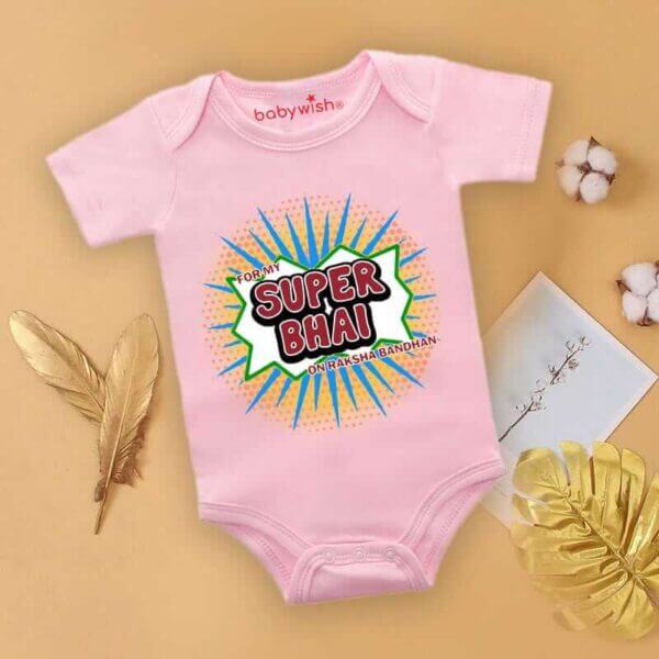 Babywish Rakshabandhan Romper Brother Sister Matching dress Rakshabandhan gift for Rakhi - Image 4