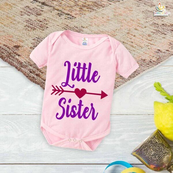 Brother-Sister Matching Rompers | Lil Sister Baby Bodysuit | Adorable Sibling Outfit Set for Babies & Toddlers | Brother-Sister Clothes | Babywish - Image 4