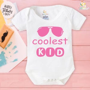Coolest Kid baby romper for Father's Day – trendy gift for dad by Babywish