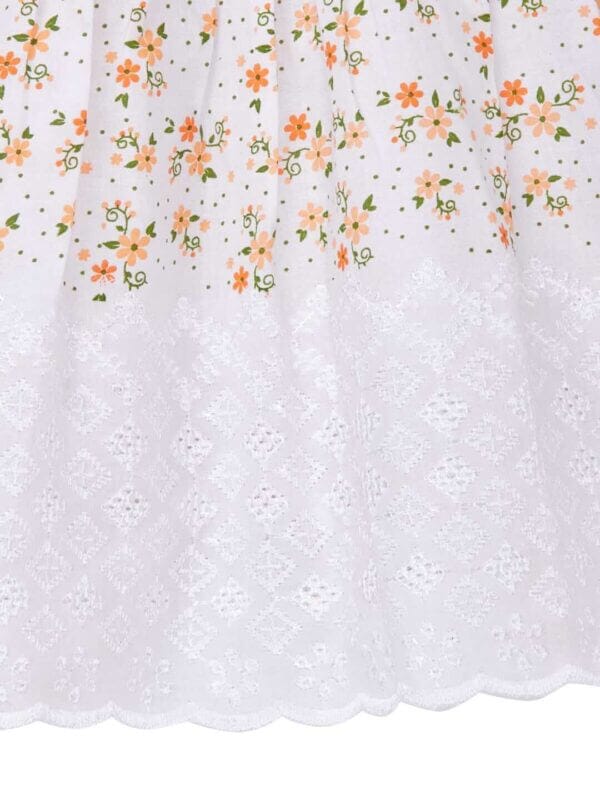 Babywish Baby Girl Cotton Frock Newborn Girl Knee Length Sleeveless Dress Lily Floral Theme Printed - Image 7