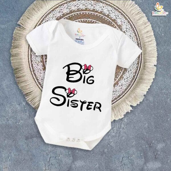 Brother-Sister Matching Rompers | Big Sister Baby Bodysuit | Cute Sibling Outfits for Toddlers & Babies | Brother-Sister Clothes | Babywish - Image 5
