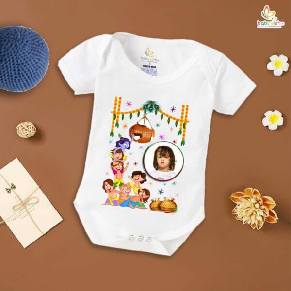 Babywish Dahi Handi Romper Brother Sister Matching dress for DHNDI