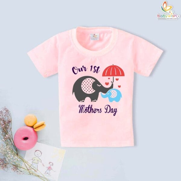 Babywish Mothers Day Baby T-shirt with Elephant Print - Image 3