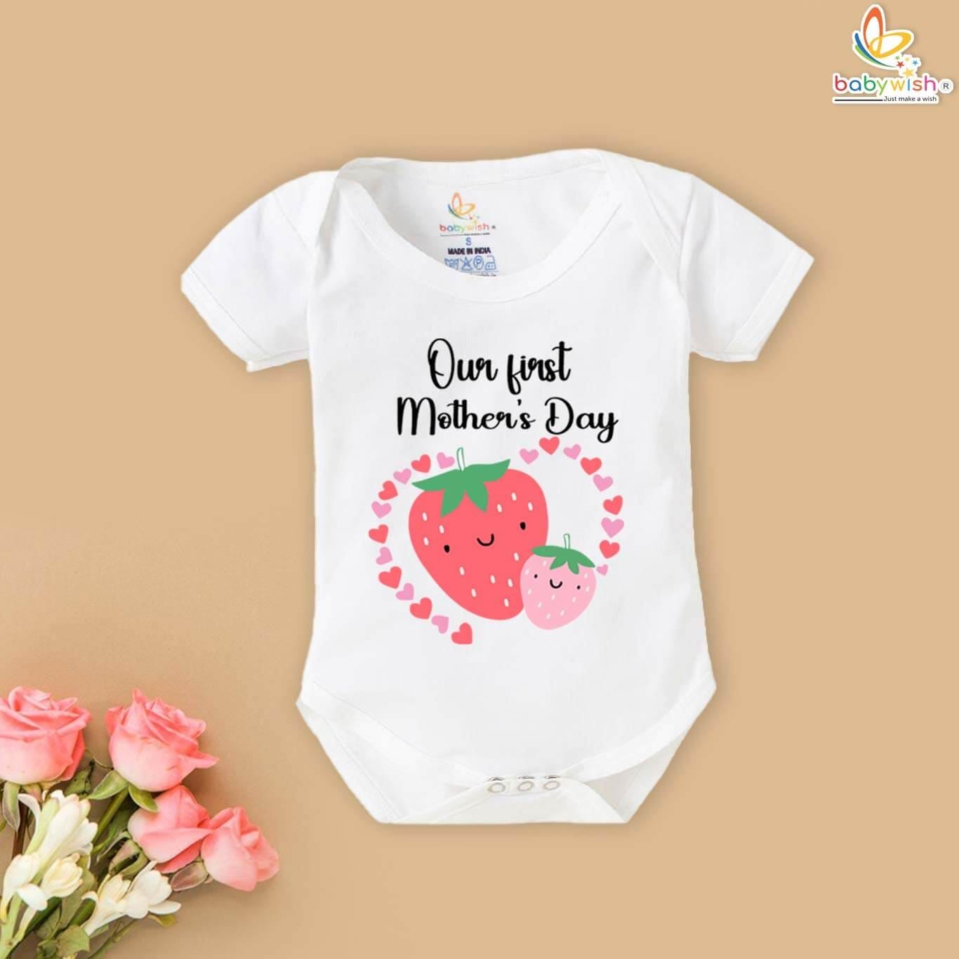 Babywish Our First Mother’s Day Strawberry Tshirt