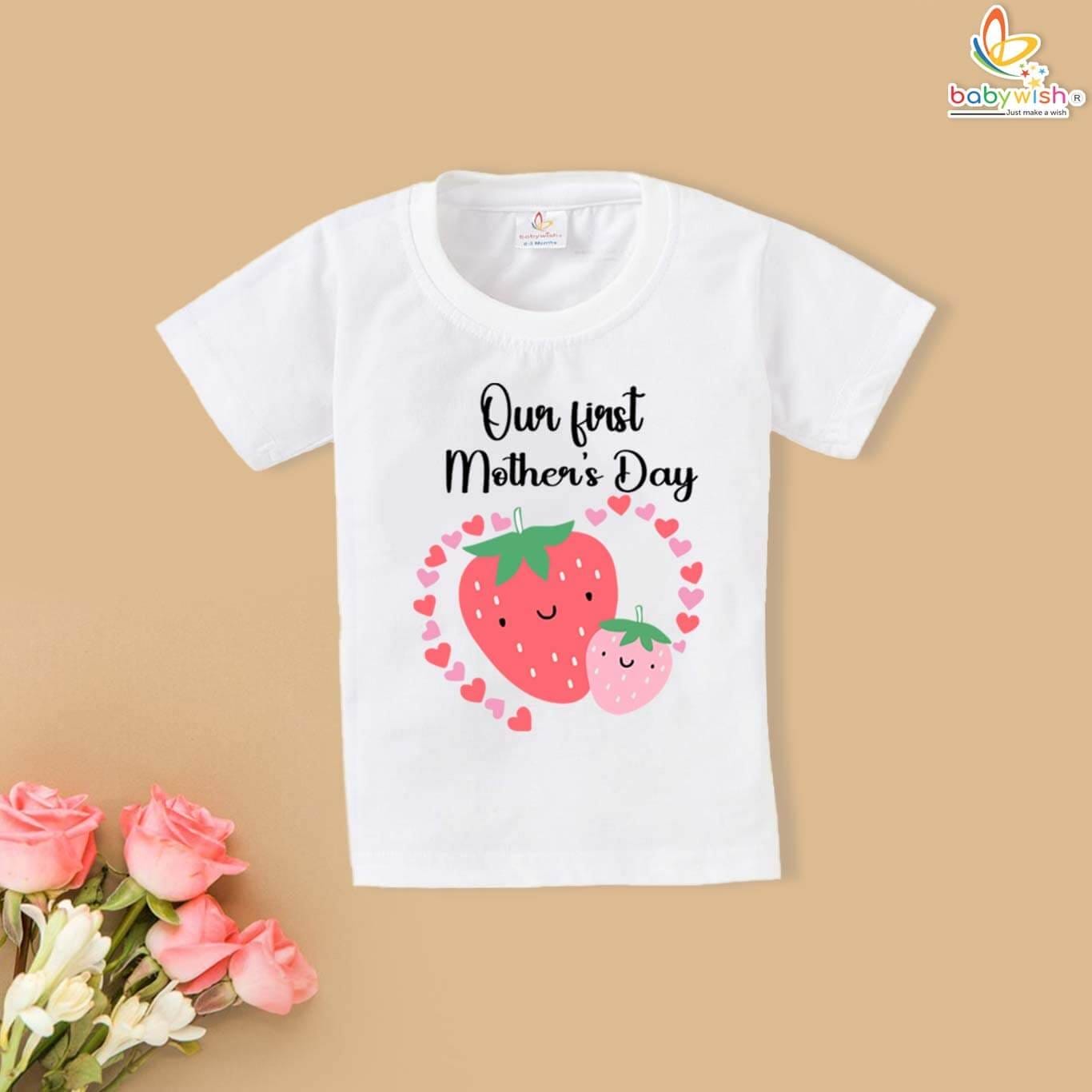 Babywish Our First Mother’s Day Strawberry Tshirt