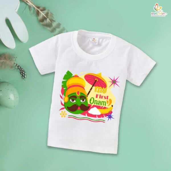 Babywish Onam Festivals Boys and Girls T-Shirt  Onam T-Shirts Half Sleeve - Image 4