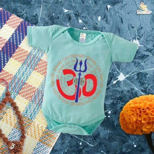Babywish Shivratri Newborn Outfit Om Namah Shivay