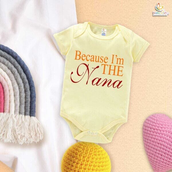 I’m the Nana (Grandpa) – Cute Baby Romper for Grandfathers | Newborn Outfit for Grandparent Bonding | Babywish - Image 3