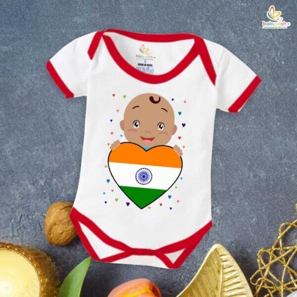 Babywish Independence Day T-Shirt for Boys and Girls 15th August Romper HAPPY INDEPENDENCE DAY - Image 5
