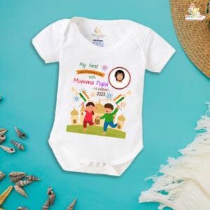 Babywish Independence Day T-Shirt for Boys and Girls 15th August Romper HAPPY INDEPENDENCE DAY