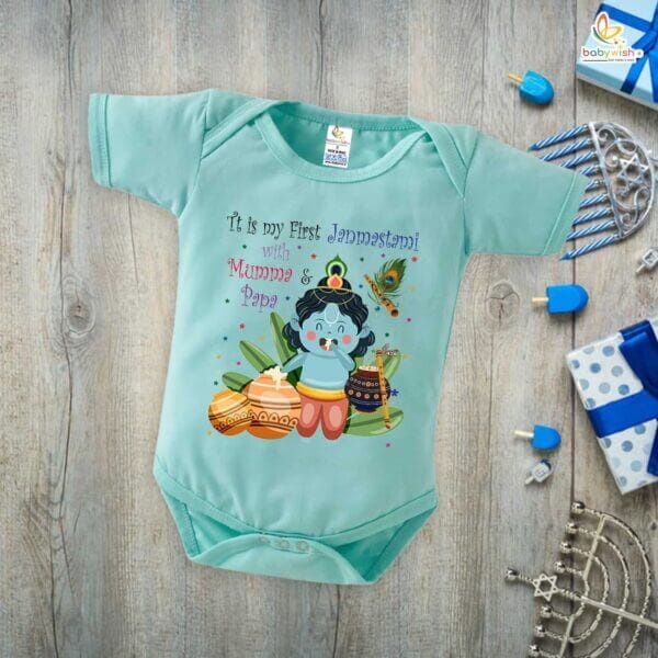 Babywish Dahi Handi Romper Brother Sister Matching dress for DHNDI - Image 5