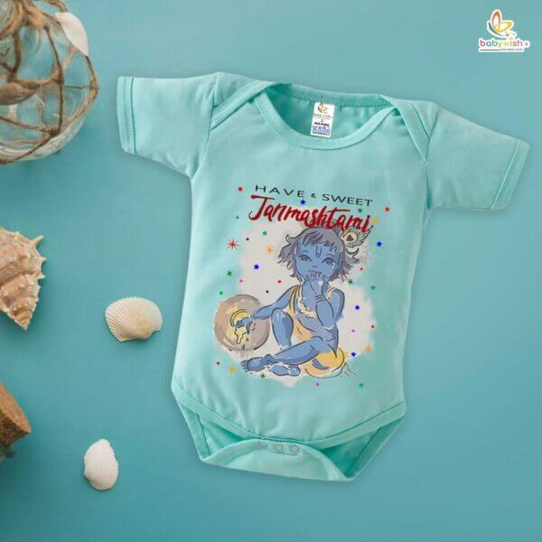 Babywish Krishna Janmashtami Romper Brother Sister Matching dress for KRIS JANM - Image 5
