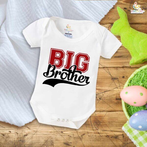 Big Brother Romper – Brother & Sister Matching Bodysuits – Cute Newborn Baby Clothes for Big Brother and Little Sister – Soft Cotton Baby Outfit – Babywish - Image 5