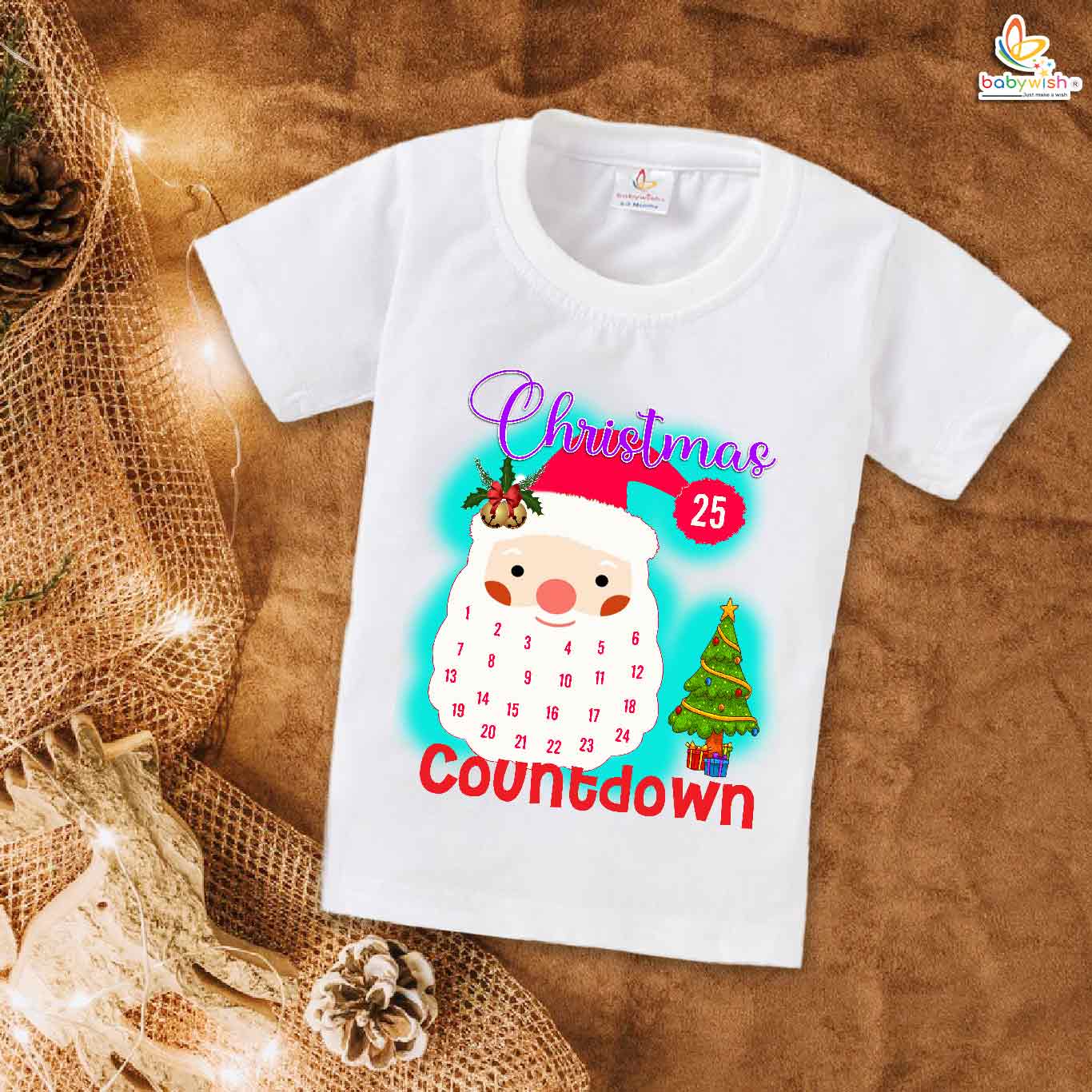 Babywish Christmas T-shirt My First Christmas T-shirt Christmas Day Countdown