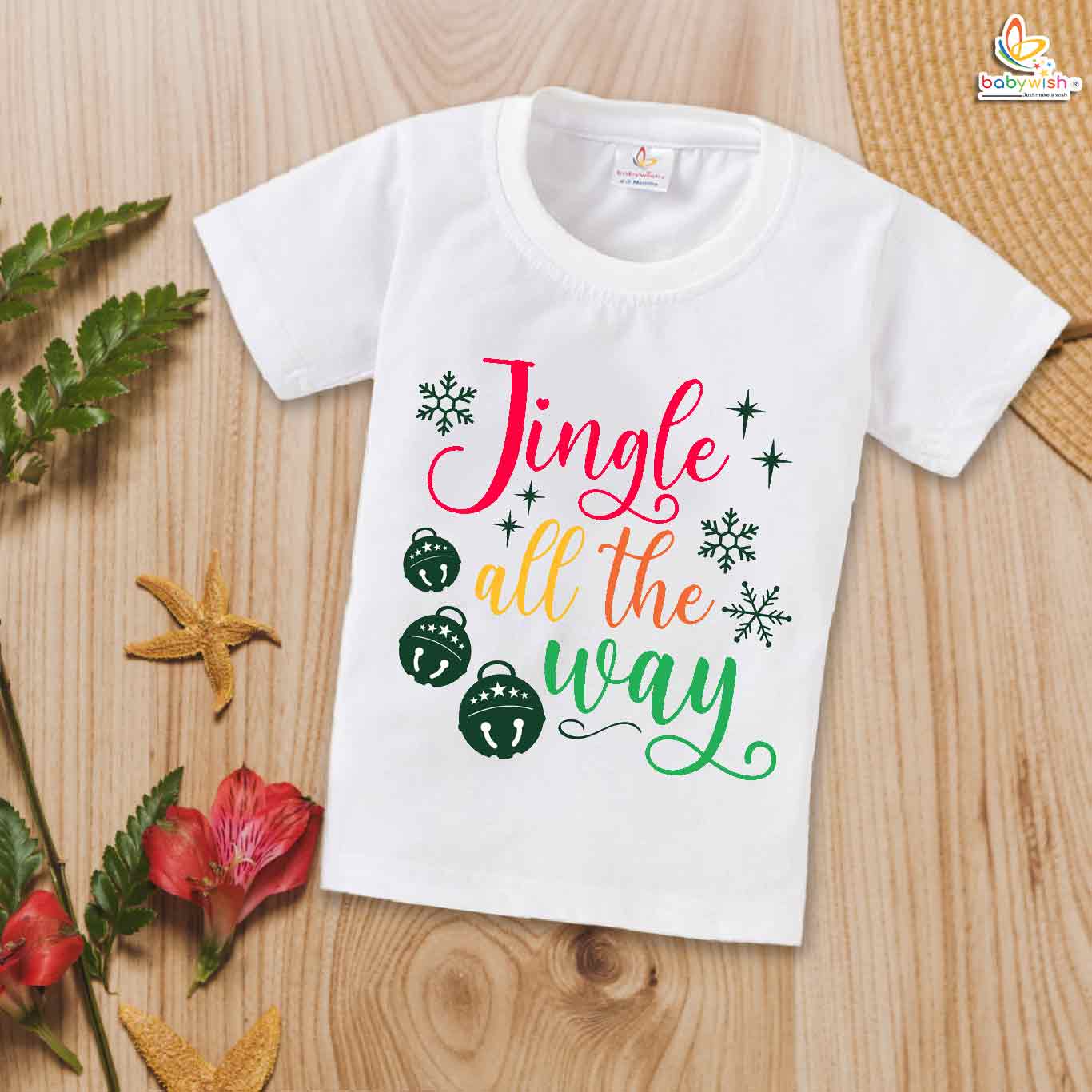 Babywish Christmas T-shirt My First Christmas T-shirt Jingle all The Way