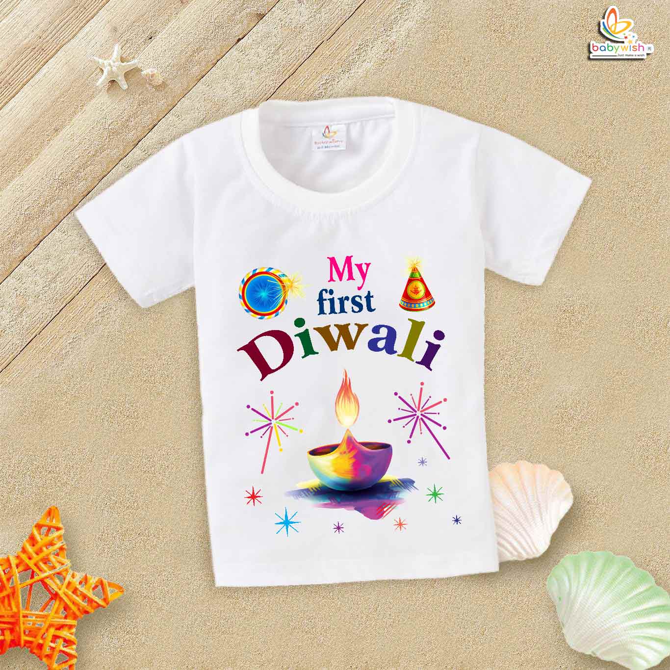 Babywish Baby Diwali T-shirt My First Diwali
