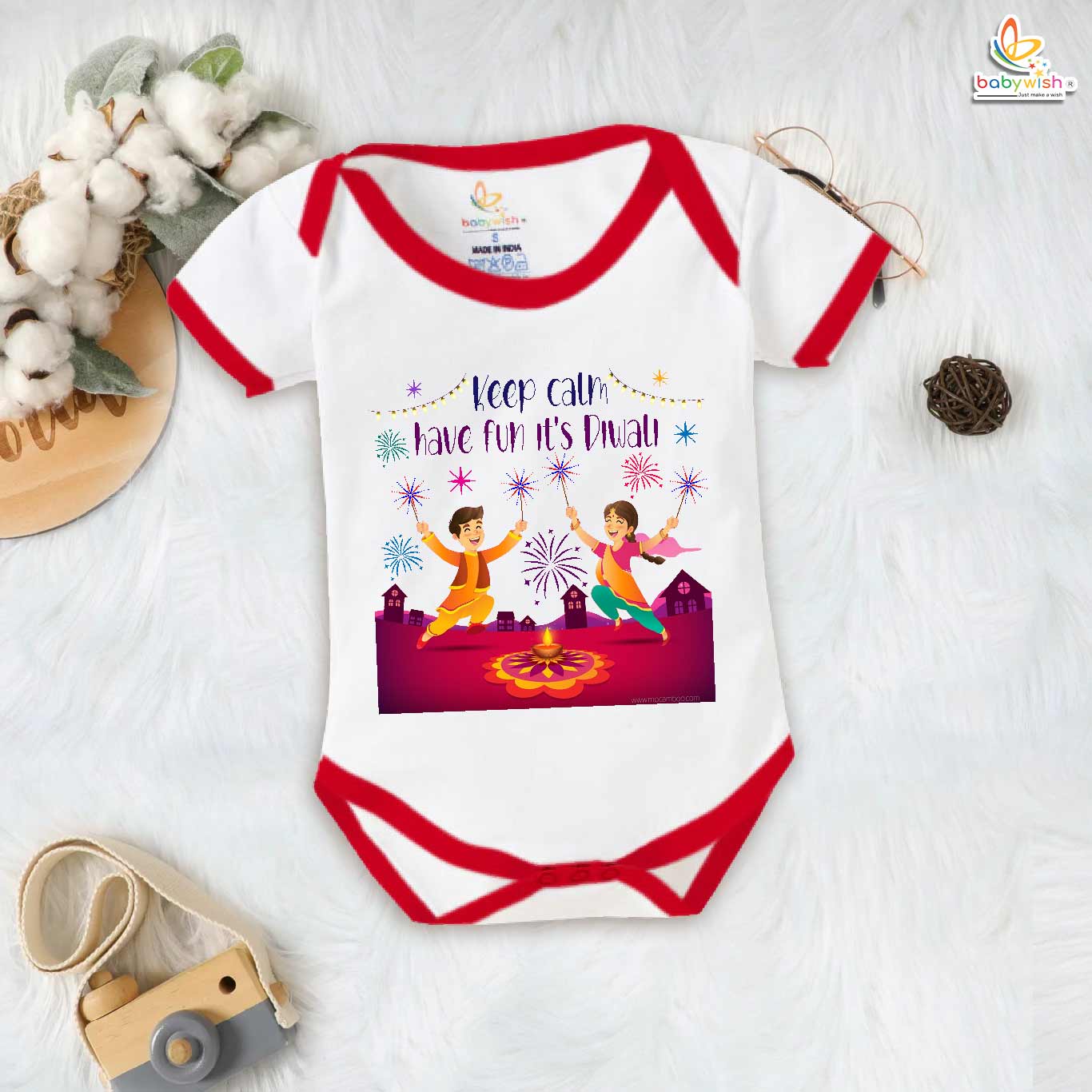 Babywish Baby Diwali Romper Bodysuit My First Diwali Diwali Marathi Quotes