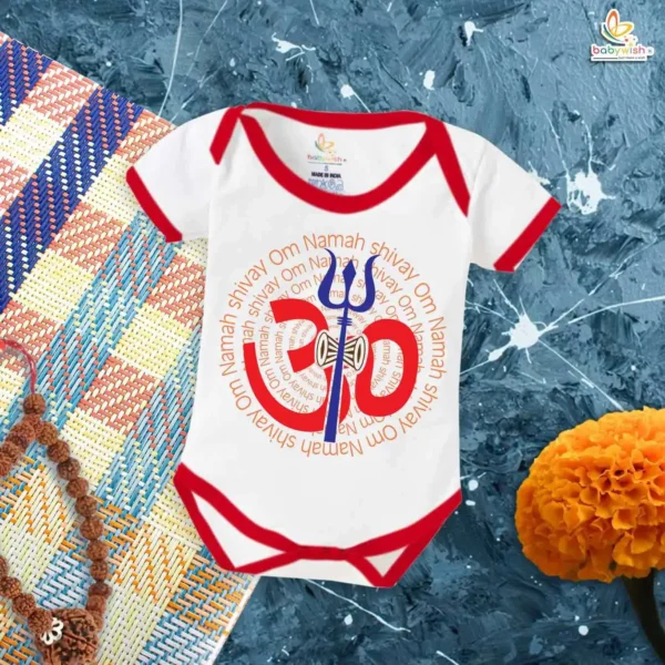 Babywish My First Mahashivratri Romper Om Namah Shivay