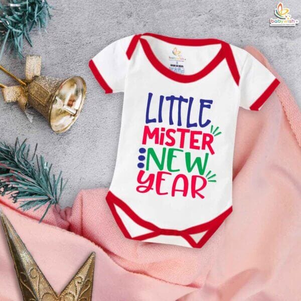 Babywish New Year Romper Clothes My First New Year Bodysuits Little Mister New Year Celebrations
