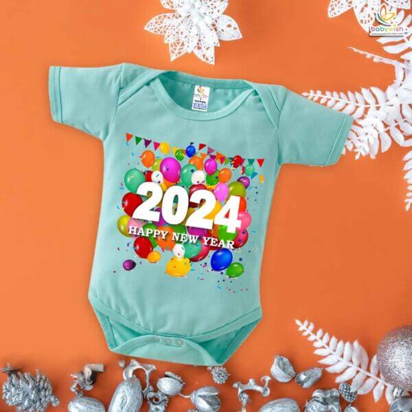 Babywish New Year Romper Clothes My First New Year Bodysuits Decorated Happy New Year - Image 2