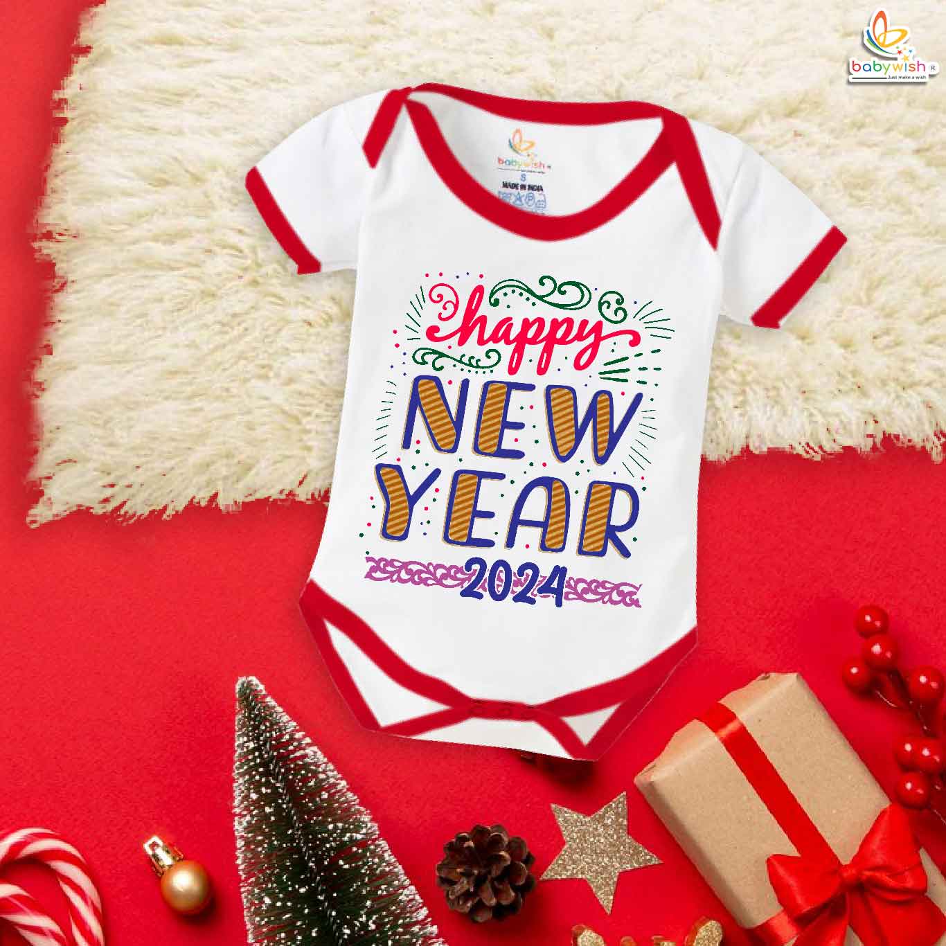 Babywish New Year Romper Clothes My First New Year Bodysuits Happy New Year Crackers Rocket