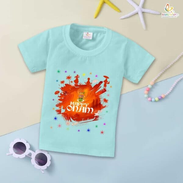 Babywish Onam Festivals Boys and Girls T-Shirt  Onam T-Shirts Half Sleeve - Image 4