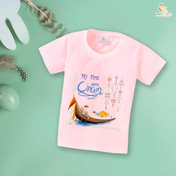 Babywish Onam Festivals Boys and Girls T-Shirt  Onam T-Shirts Half Sleeve - Image 2