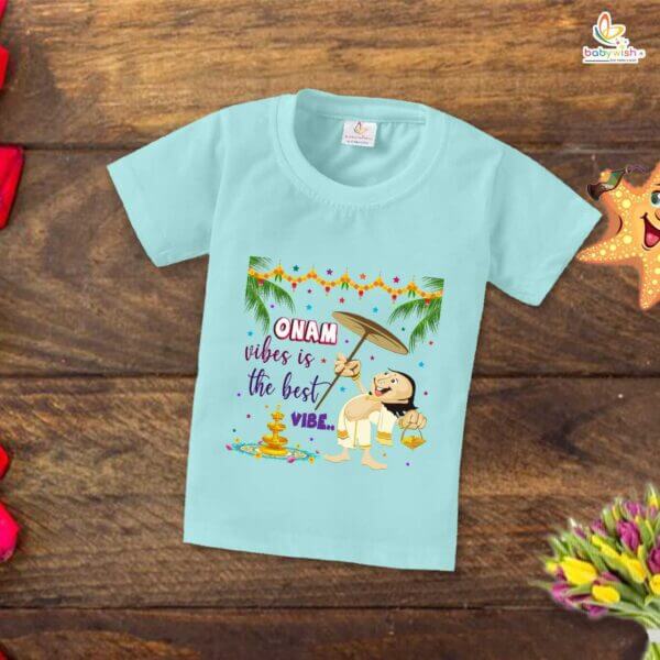 Babywish Onam Festivals Boys and Girls T-Shirt  Onam T-Shirts Half Sleeve - Image 3
