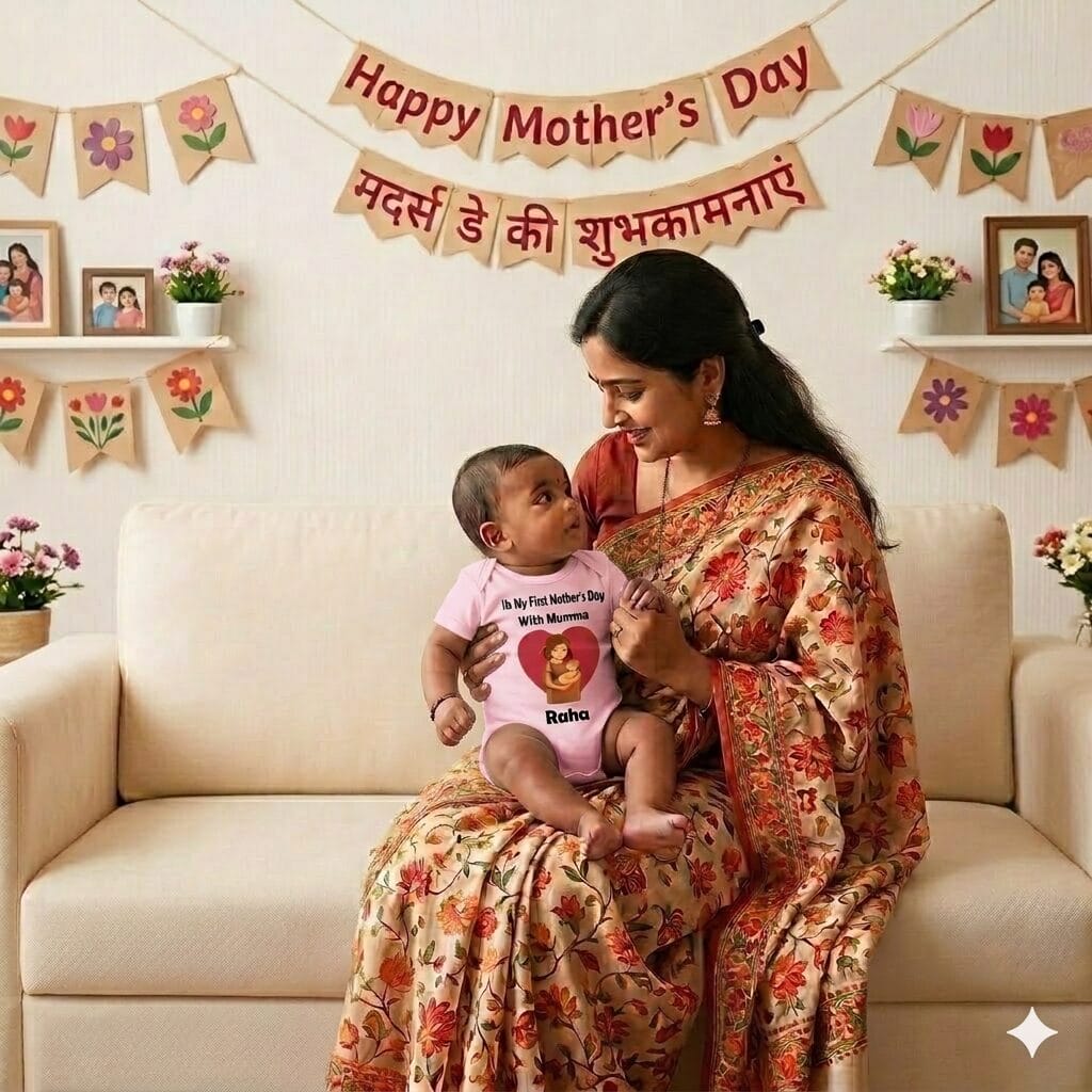 first mothers day baby romper