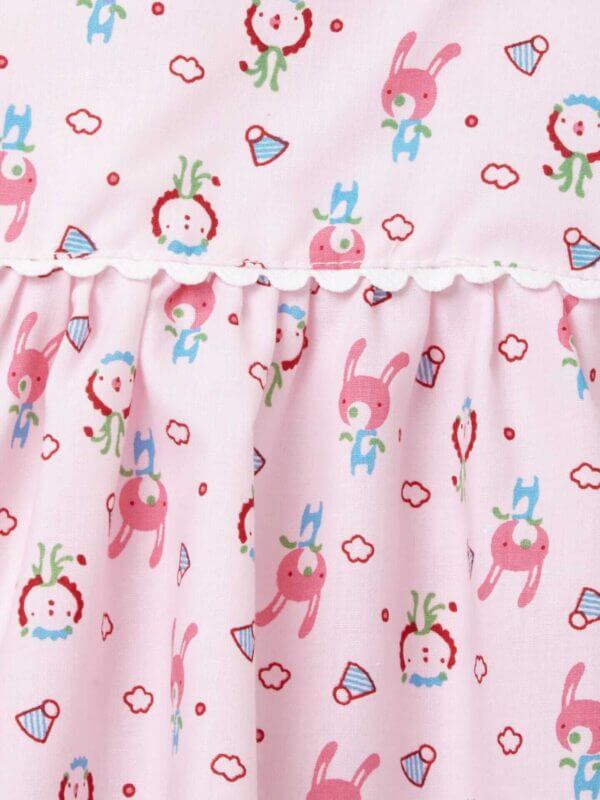 Babywish Baby Girl Cotton Frock Newborn Girl Knee Length Sleeveless Dress Rabbit Theme Printed - Image 10