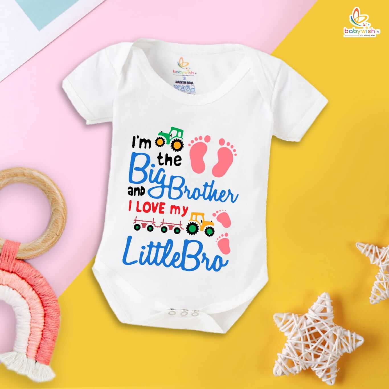 Rakshabandhan Romper for Baby Boys & Girls | Brother Sister Matching Outfit | Cute Rakhi Onesie Dress | Newborn & Infant Rakhi Gift Clothing | Festival Wear for Raksha Bandhan – Babywish