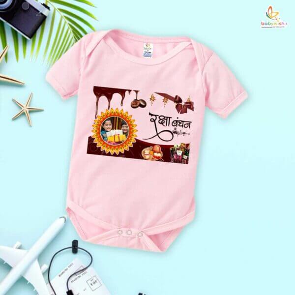 Babywish Rakshabandhan Romper Brother Sister Matching dress Rakshabandhan gift for Rakhi - Image 4