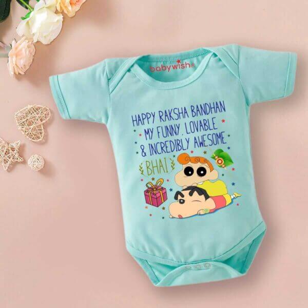 Babywish Rakshabandhan Romper Brother Sister Matching dress Rakshabandhan gift for Rakhi - Image 4