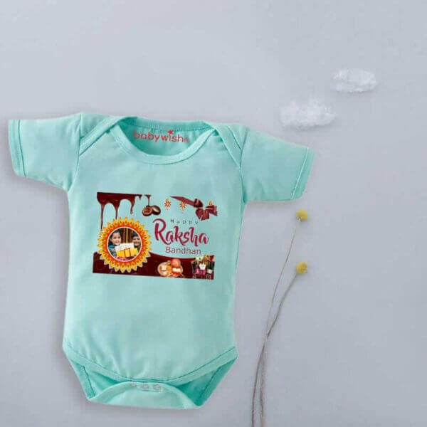 Babywish Rakshabandhan Romper Brother Sister Matching dress Rakshabandhan gift for Rakhi - Image 4