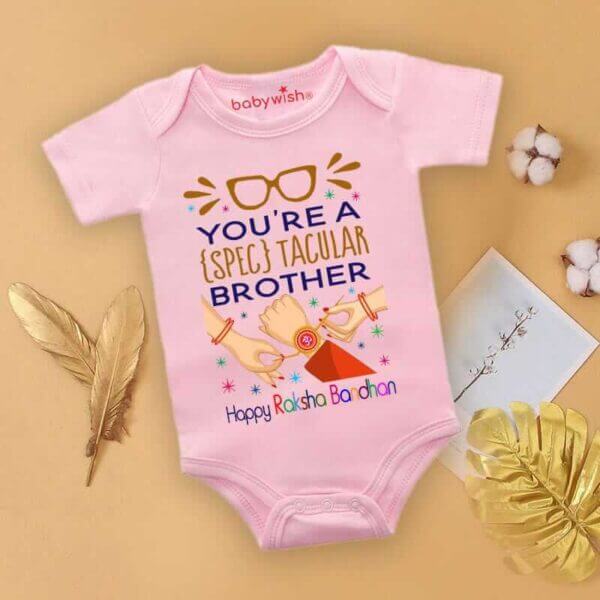 Babywish Rakshabandhan Romper Brother Sister Matching dress Rakshabandhan gift for Rakhi - Image 4