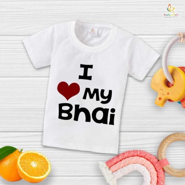 Rakshabandhan T-Shirt for Baby Boy & Girl | Cute Brother Sister Matching Rakhi Dress Tee | Rakshabandhan Gift Idea – Babywish - Image 4