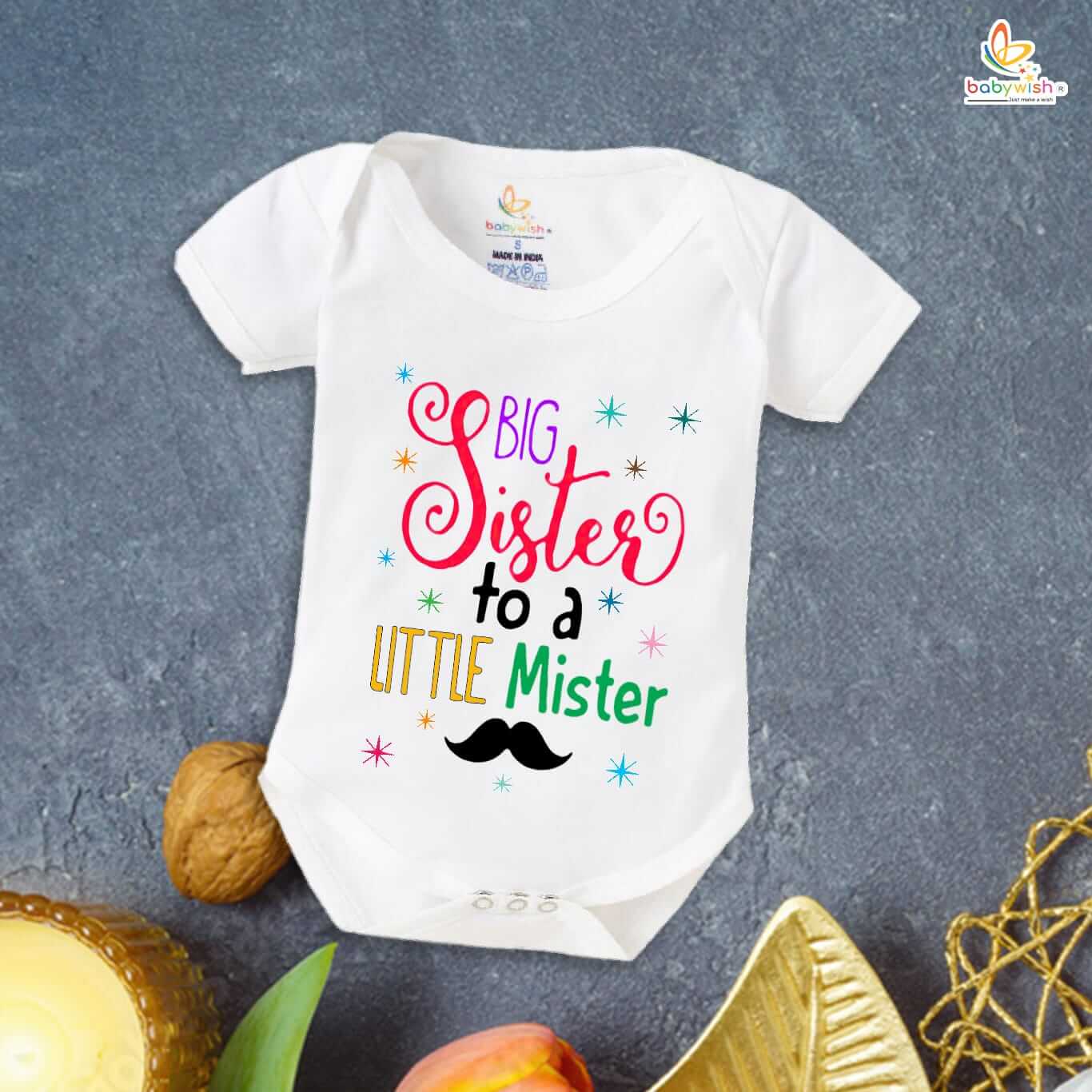 Rakshabandhan Romper for Baby Boys & Girls | Brother Sister Matching Outfit | Cute Rakhi Onesie Dress | Newborn & Infant Rakhi Gift Clothing | Festival Wear for Raksha Bandhan – Babywish