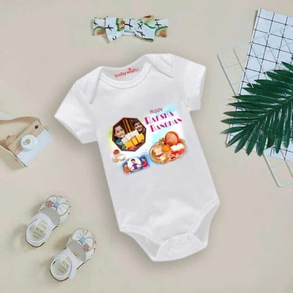 Babywish Rakshabandhan Romper Brother Sister Matching dress Rakshabandhan gift for Rakhi