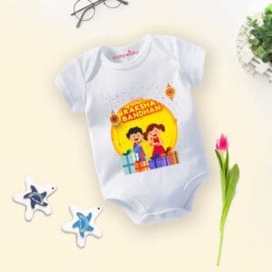 Babywish Rakshabandhan Romper Brother Sister Matching dress Rakshabandhan gift for Rakhi