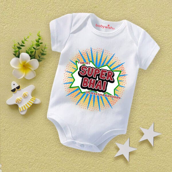 Babywish Rakshabandhan Romper Brother Sister Matching dress Rakshabandhan gift for Rakhi