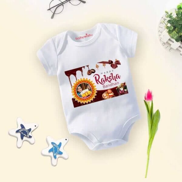 Babywish Rakshabandhan Romper Brother Sister Matching dress Rakshabandhan gift for Rakhi