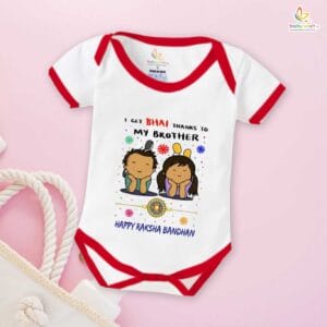 Babywish Rakshabandhan Romper Brother Sister Matching dress Rakshabandhan gift for Rakhi