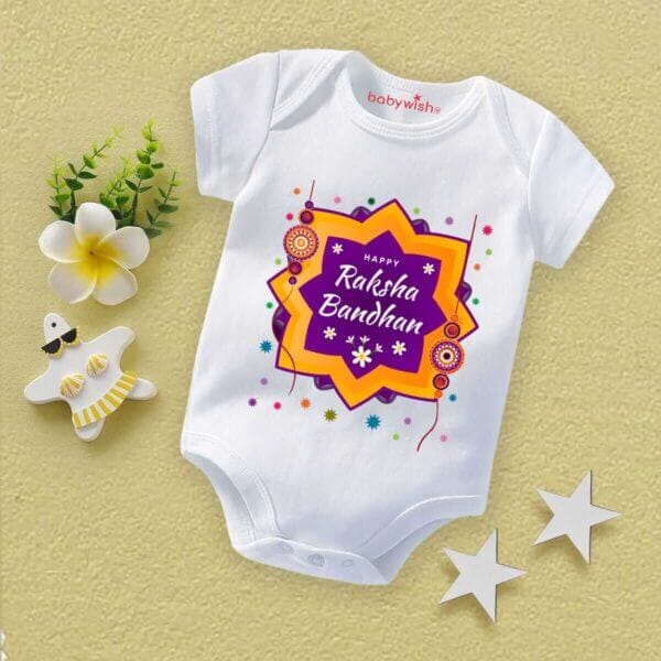 Babywish Rakshabandhan Romper Brother Sister Matching dress Rakshabandhan gift for Rakhi