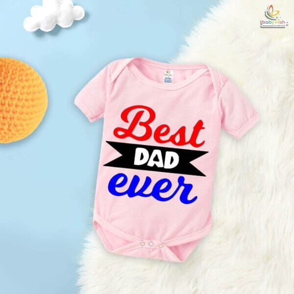 Best Dad Ever Romper – Father & Baby Matching Bodysuit – Cute Baby Clothes for Daddy’s Little One – Soft Cotton Infant Outfit – Babywish - Image 4