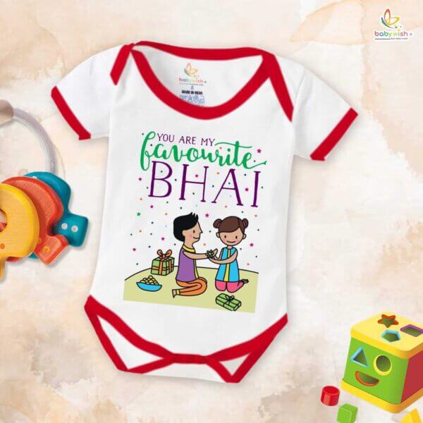 Babywish Rakshabandhan Romper Brother Sister Matching dress Rakshabandhan gift for Rakhi - Image 4